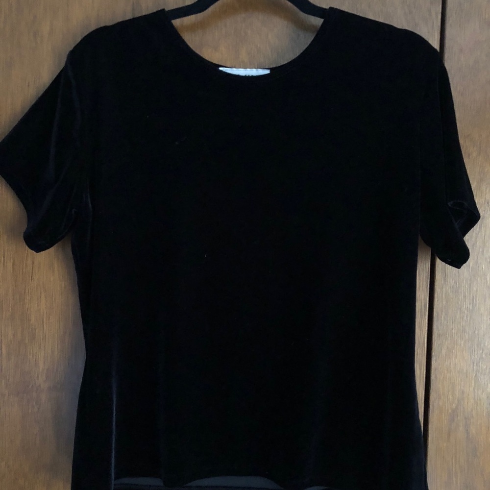 Black Velvet Top